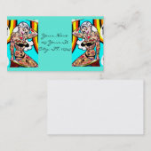 Carte De Visite Femme tatouée de Blonde Thunder_Cove (Devant / Derrière)