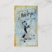 Carte De Visite Femme vintage, Fait Pour Vous (Dos)