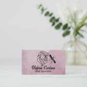 Carte De Visite Femmes avec de beaux cheveux | Outils Salon (Debout devant)