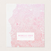 Carte De Visite Femmes Dames Artiste Élégante Toute profession (Extérieur déplié)