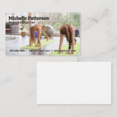 Carte De Visite Femmes faisant du yoga | Étirement (Devant / Derrière)