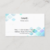 Carte De Visite Femmes obtenant le traitement de peau de (Dos)