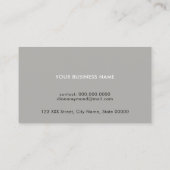 Carte De Visite femmes professionnelles grises (Dos)