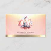 Carte De Visite Femmes professionnelles Lotus Yoga (Devant)
