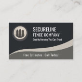 Carte De Visite Fence Builder QR Code Professional (Devant)