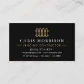 Carte De Visite Fencing Residential and Commercial QR Code (Devant)