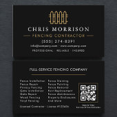 Carte De Visite Fencing Residential and Commercial QR Code
