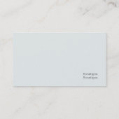 Carte De Visite Fenêtre (Dos)