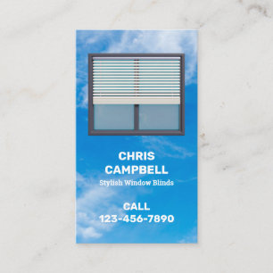 Carte De Visite Fenêtre Aveugle QR personnalisé