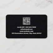 Carte De Visite Fenêtre Aveugle QR personnalisé (Dos)