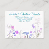 Carte De Visite Fenêtre Bleue Nous Avons Déplacé Flower Box (Dos)