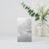 Carte De Visite fenêtre de ville d'hiver (Debout devant)