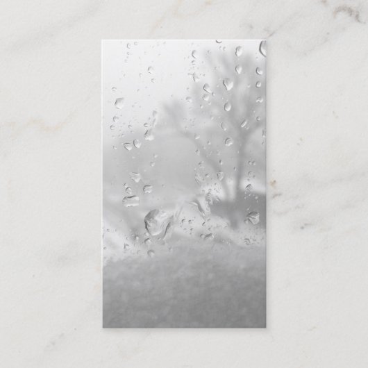 Carte De Visite fenêtre de ville d'hiver (Devant)