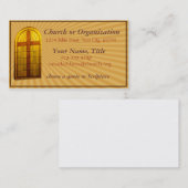 Carte De Visite Fenêtre d'église de Stainglass (Devant / Derrière)