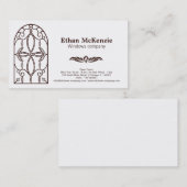 Carte De Visite Fenêtre du château (Devant / Derrière)