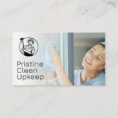 Carte De Visite Fenêtre en verre nettoyant pour femme (Devant)