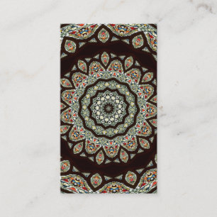 Carte De Visite Fenêtre en verre tendu Kaleidoscope 13