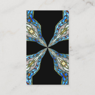 Carte De Visite Fenêtre en verre tendu Kaleidoscope 16