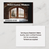 Carte De Visite Fenêtre Entreprise Home Builder (Devant / Derrière)