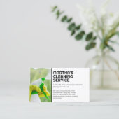 Carte De Visite Fenêtre Nettoyage de collaborateur | Services à do (Debout devant)