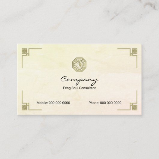 Carte De Visite Feng Shui (Devant)