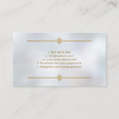 Carte De Visite Feng Shui Bagua or et perle de luxe (Dos)