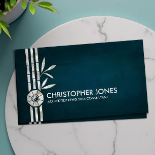 Carte De Visite Feng Shui Bagua / Pakua et Lucky bambou