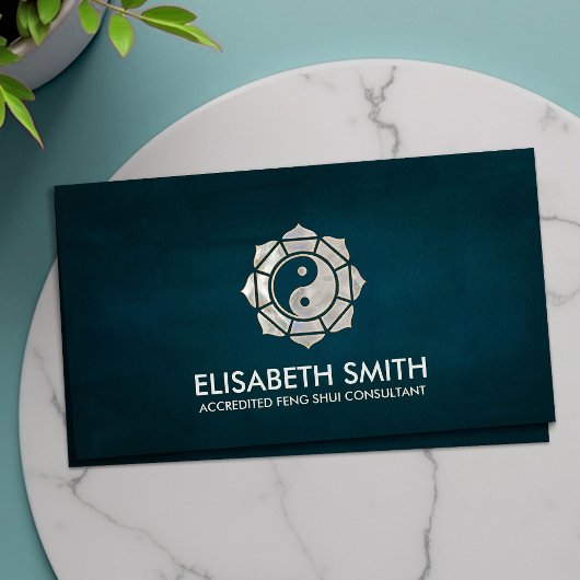 Carte De Visite Feng Shui Bagua / Pakua Lotus mandala
