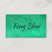 Carte De Visite Feng Shui Jade Green Bagua / Pakua (Devant)