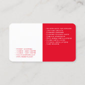 Carte De Visite Fente bilatérale d'art électrique (Dos)