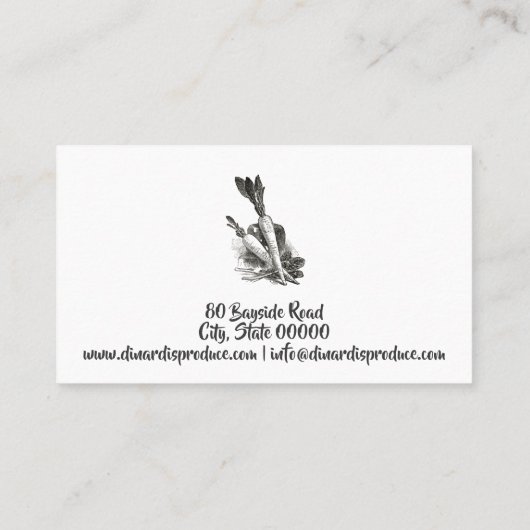 Carte De Visite Ferme (Dos)