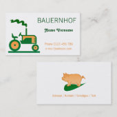 Carte De Visite Ferme (Devant / Derrière)