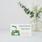 Carte De Visite Ferme (Debout devant)