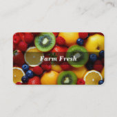 Carte De Visite Ferme à fruits (Devant)