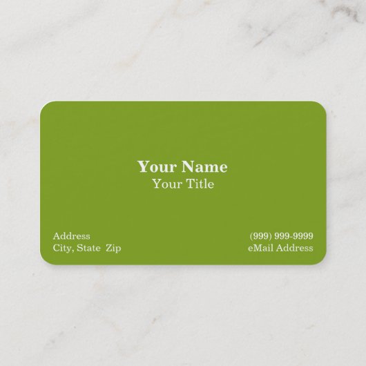 Carte De Visite Ferme à fruits (Dos)