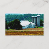 Carte De Visite Ferme Avec Silos Blancs (Dos)