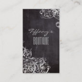 Carte De Visite ferme chalkboard pays français monogrammed (Devant)