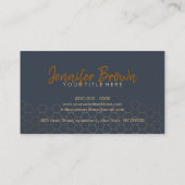 Carte De Visite Ferme d'abeilles à nid d'abeilles bio Marine (Dos)