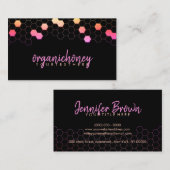 Carte De Visite Ferme d'abeilles roses Apière fait maison (Devant / Derrière)