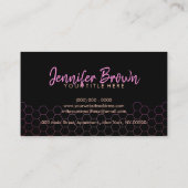 Carte De Visite Ferme d'abeilles roses Apière fait maison (Dos)