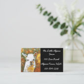 Carte De Visite Ferme d'alpaga (Debout devant)