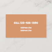 Carte De Visite Ferme de Bio Oeufs Bio Frais (Dos)