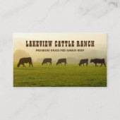 Carte De Visite Ferme de élevage de bovins (Devant)