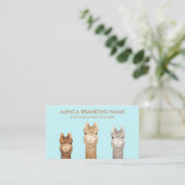 Carte De Visite Ferme de laine d'alpaca (Debout devant)