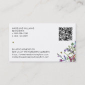 Carte De Visite Ferme de miel fleur sauvage (Dos)