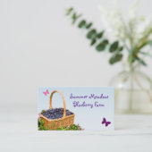 Carte De Visite Ferme de myrtille (Debout devant)