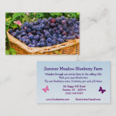 Carte De Visite Ferme de myrtille (Devant / Derrière)