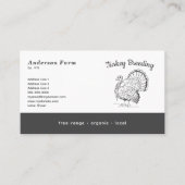 Carte De Visite Ferme de Turquie simple (Devant)