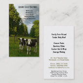 Carte De Visite Ferme de veau de veau du Holstein (Devant / Derrière)