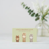 Carte De Visite Ferme d'élevage d'alpacas (Debout devant)